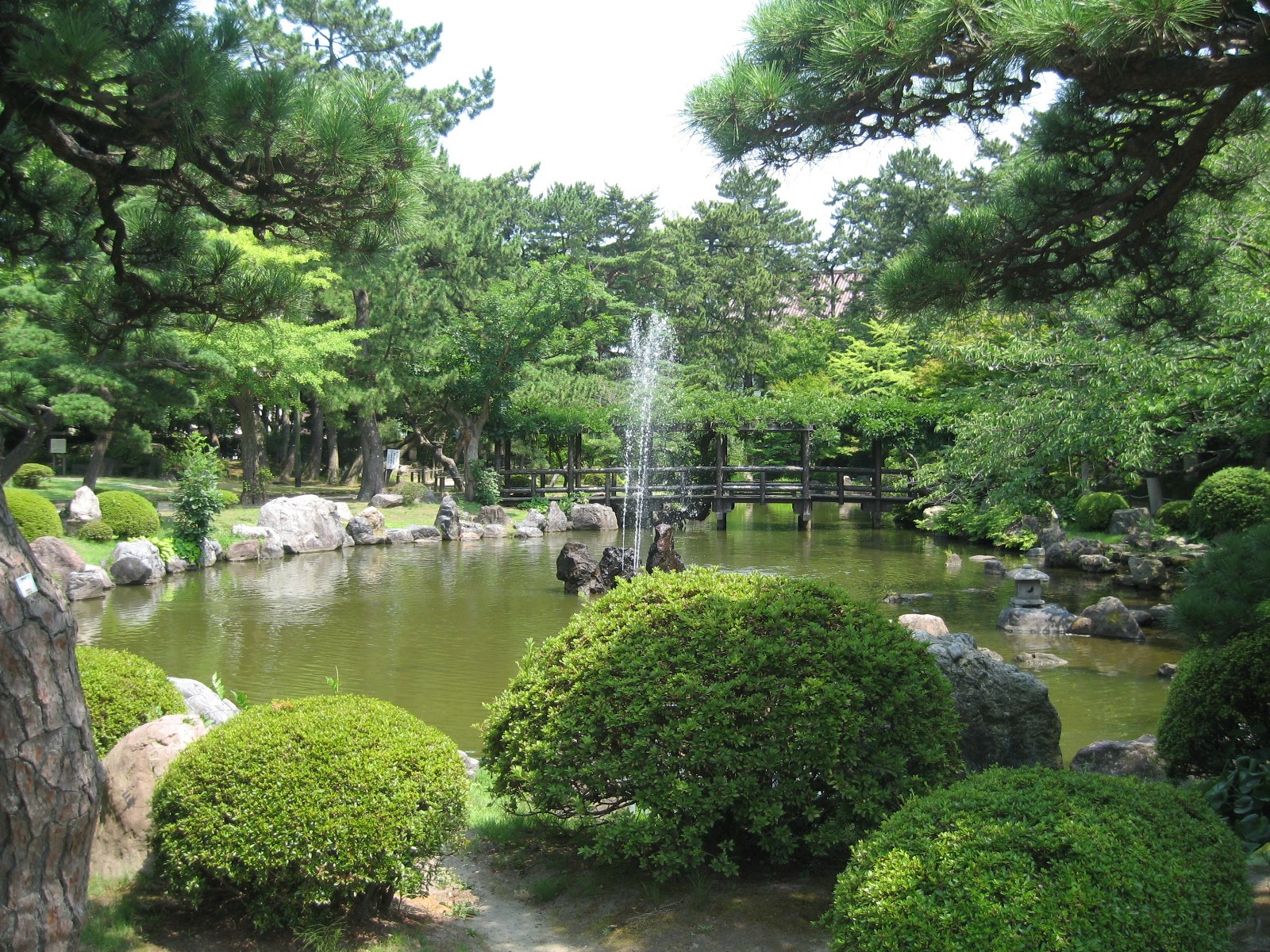 白山公園（撮影当時の風景）