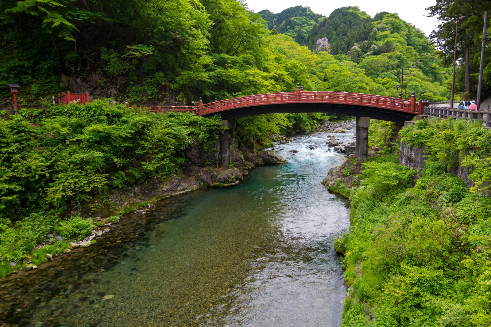 日光・大谷川に架かる神橋(撮影当時)